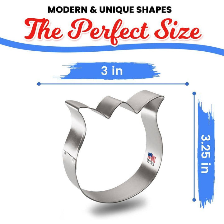 Rose Tulip Flower Cookie Cutter 3.25 in B1560