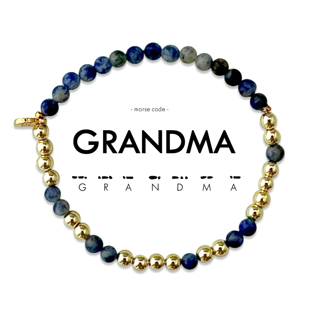 Gold Morse Code Bracelet | GRANDMA