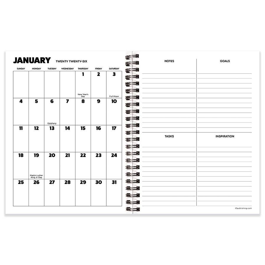 2026 Rainbow Brite Medium Weekly Monthly Planner