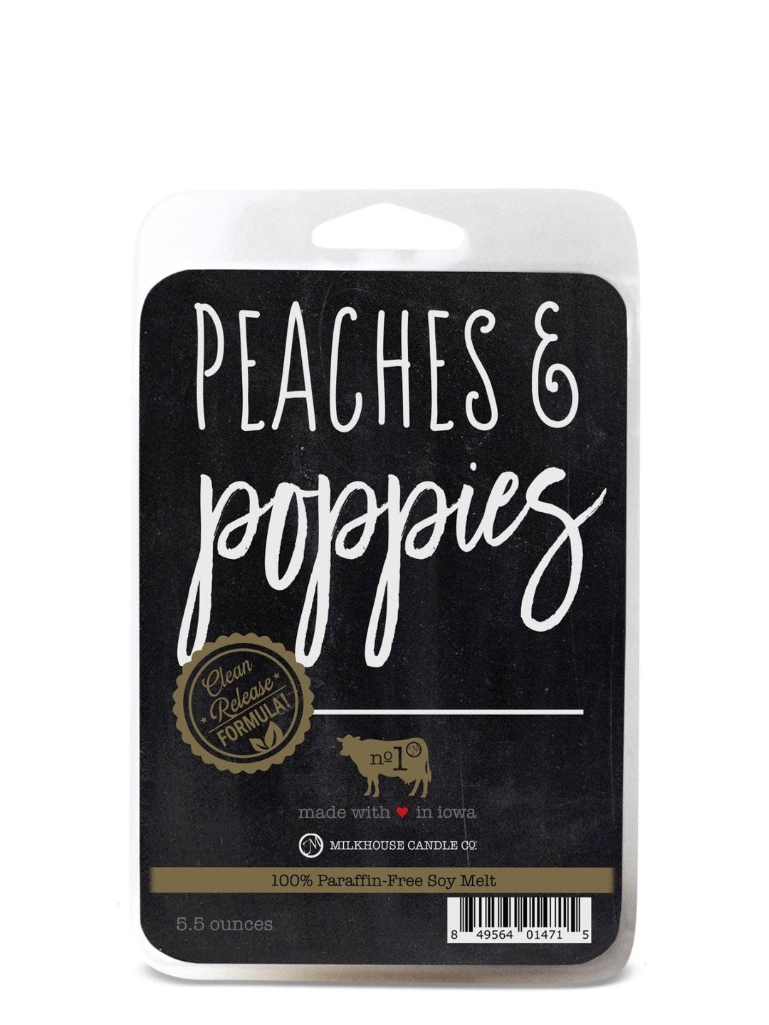 5.5 oz Wax Melts: Peaches & Poppies