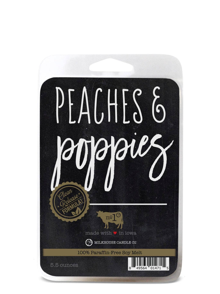 5.5 oz Wax Melts: Peaches & Poppies