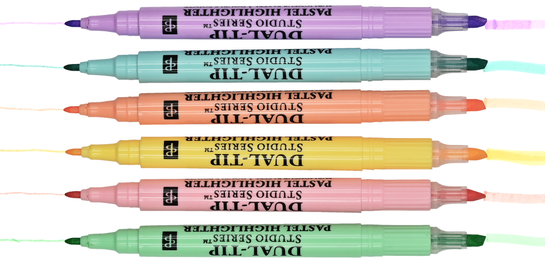 Studio Series Dual-Tip Pastel Highlighters (Set of 6)