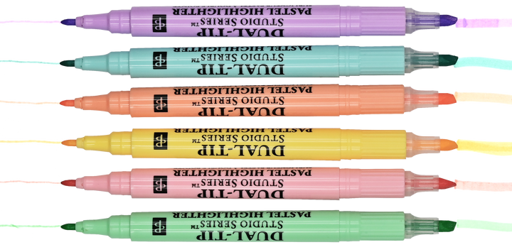 Studio Series Dual-Tip Pastel Highlighters (Set of 6)