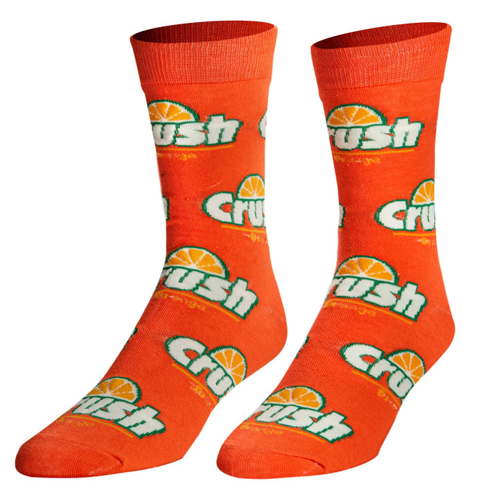 Orange Crush - Men’s Crew Folded - Crazy Socks