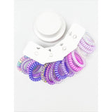 4-Pcs Multicolor Spiral Hair Ties