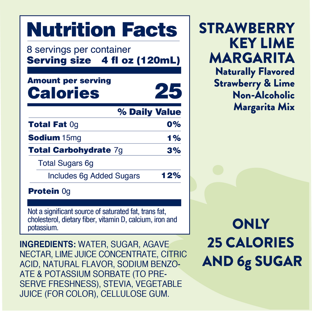 Natural Strawberry Key Lime Margarita - Mixer