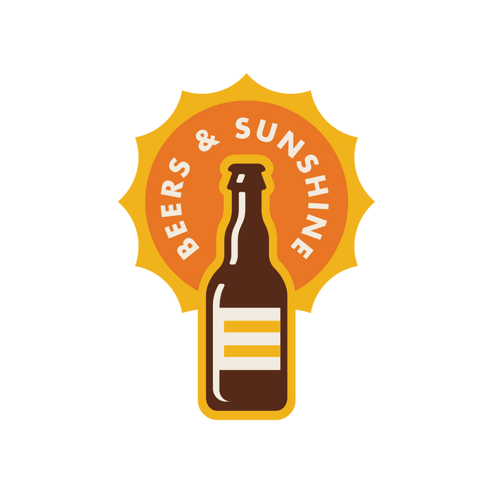 Beers & Sunshine Sticker