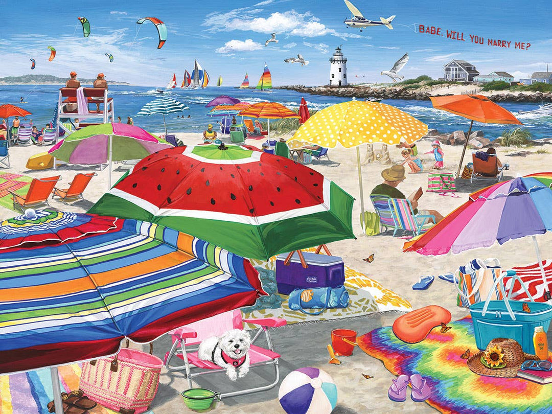 Beach Umbrellas 500 Piece Jigsaw Puzzle