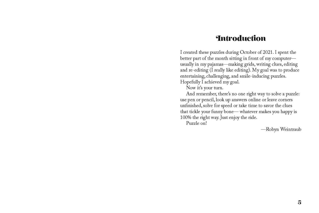 Sit & Solve Hard Mini Crosswords by Robyn Weintraub