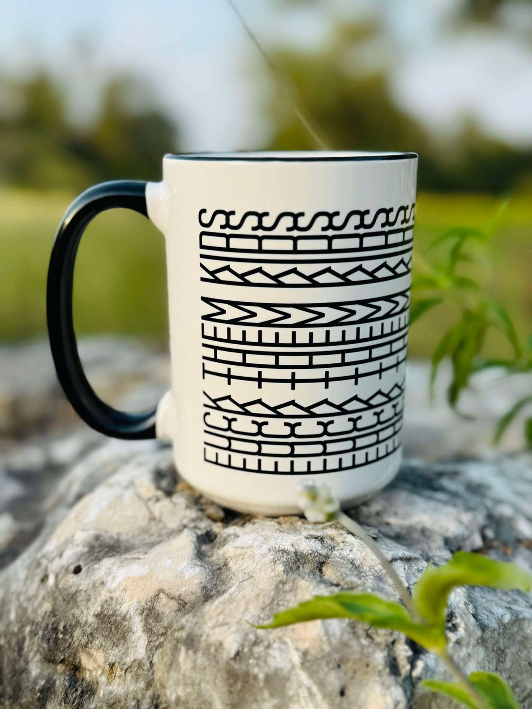 Fuck This Shit Mug, Tire Track Mug, Hidden Message Mug