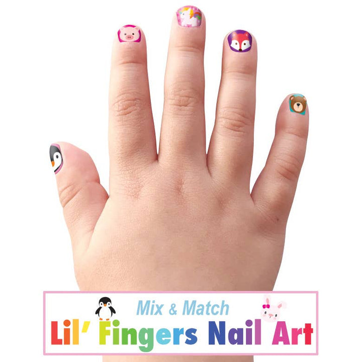 Cutie Stick-On Earring and Nail Sticker Gift Set- Animals