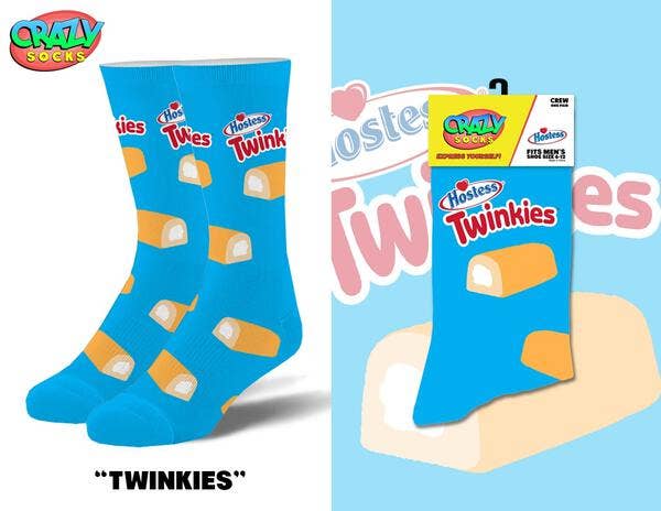 Twinkies - Mens Crew Folded (Crazy Socks)