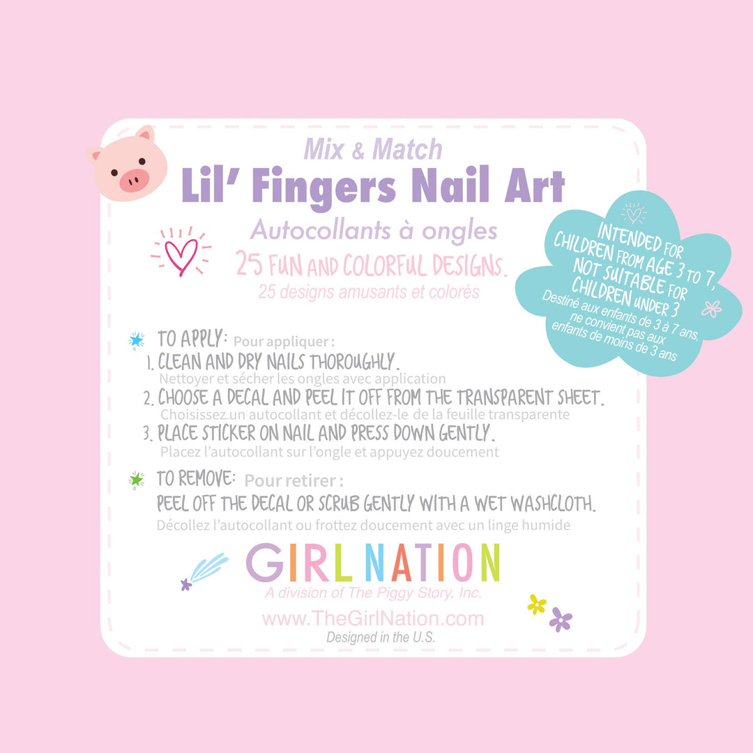 Cutie Stick-On Earring and Nail Sticker Gift Set- Animals