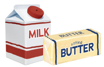 Milk and Butter Salt & Pepper Set