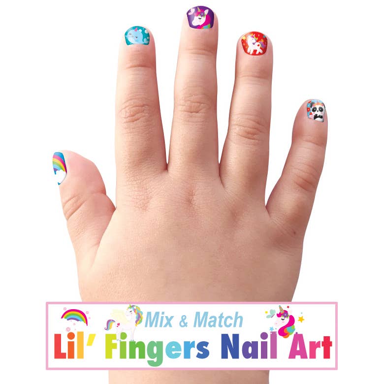Cutie Stick-On Earring and Nail Sticker Gift Set- Unicorn