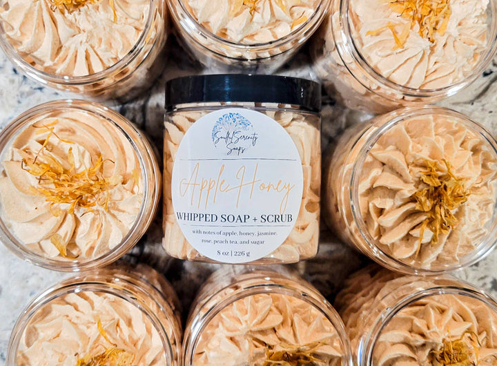 Apple Honey Whipped Soap + Scrub