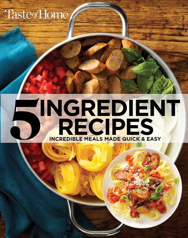 Taste of Home 5 Ingredient Cookbook 2E by