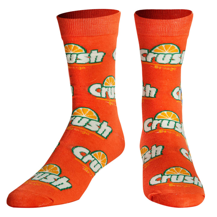 Orange Crush - Men’s Crew Folded - Crazy Socks