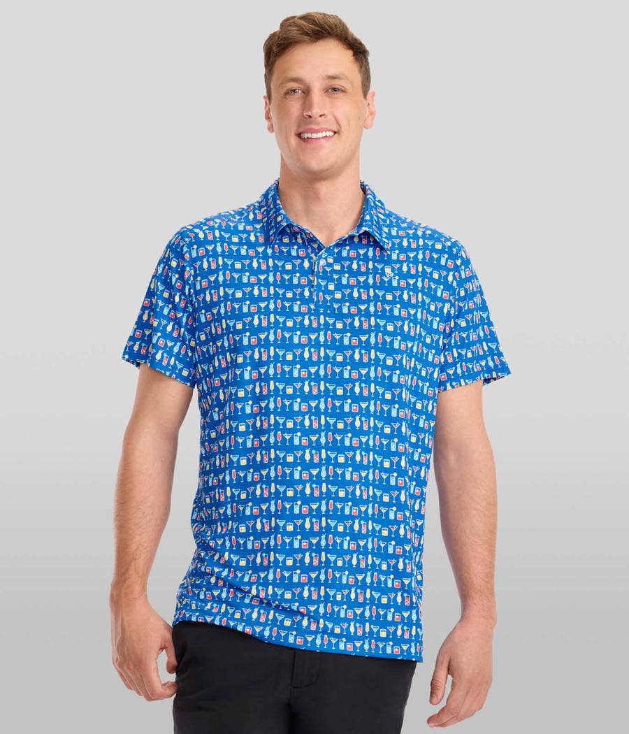 Highballer Golf Polo Shirt - Men's Fun Cocktail Golf Apparel