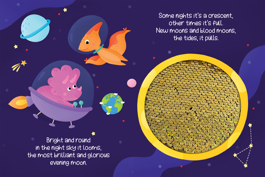1-2-3 Blastoff - Sensory Storybook with 2-Way Sequins