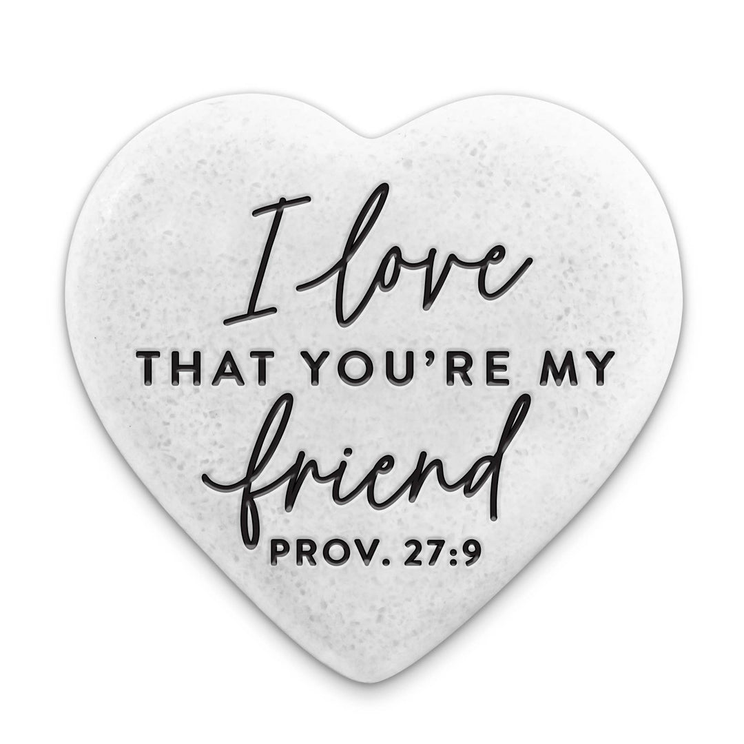 LCP Scripture Stone Love That You Are Friend - Heart Stone
