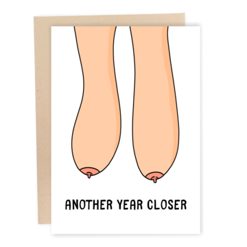 Saggy Boobs - Funny Birthday Card