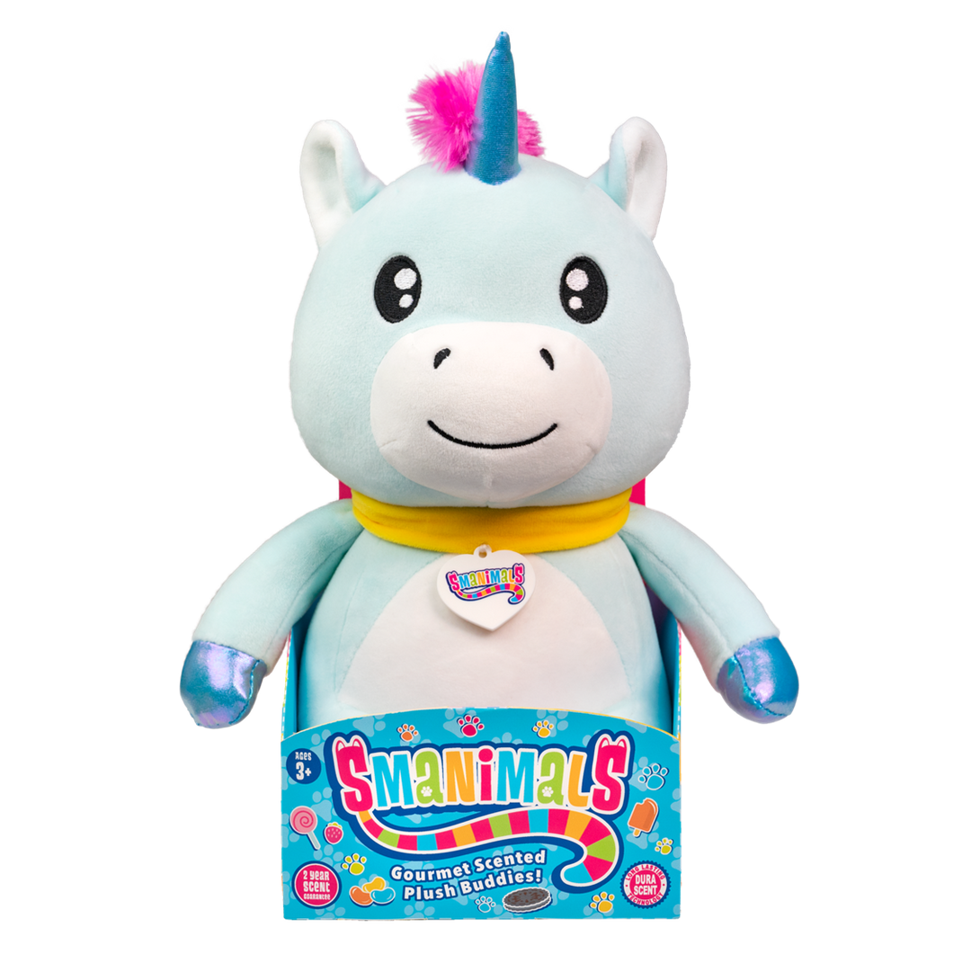 Smanimals 10" Plush (Unicorn) - Strawberry scented