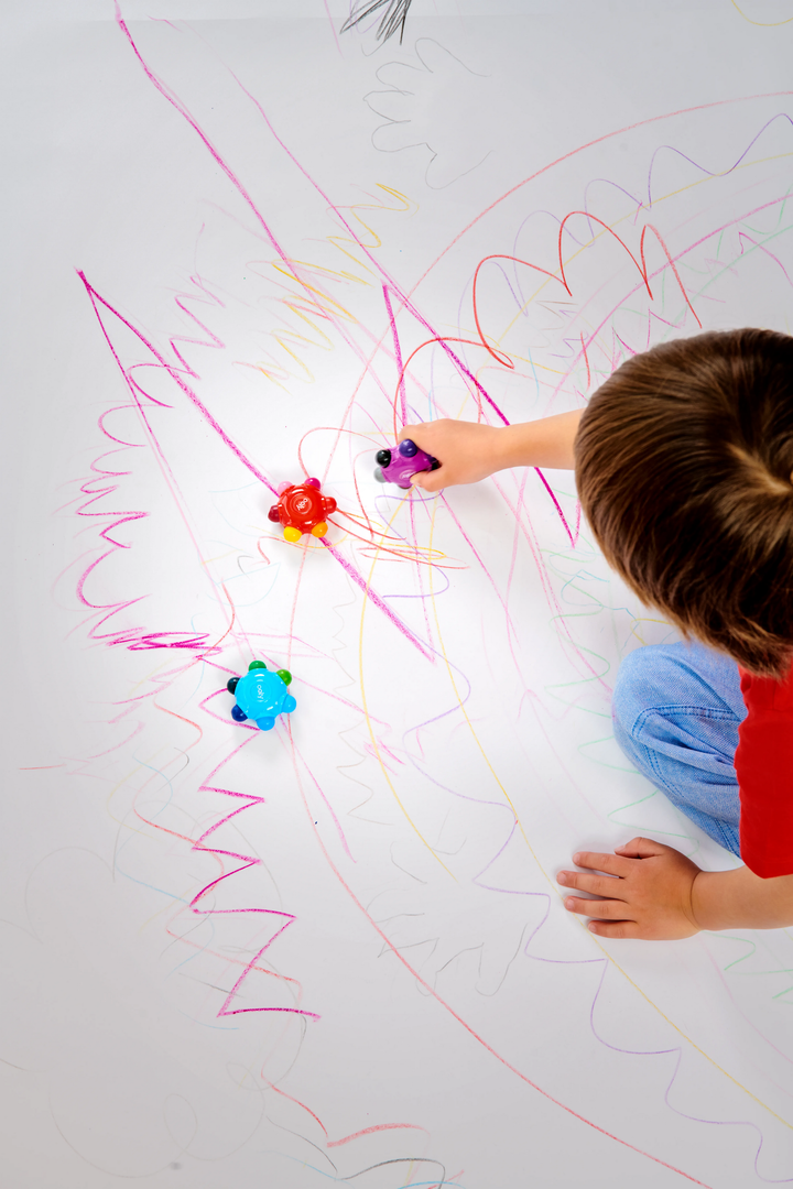 Color Burst Easy Grip Crayons  (Set of 3 / 18 Classic Colors