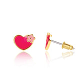 Valentine's Hearts and Flowers Cutie Stud Earrings