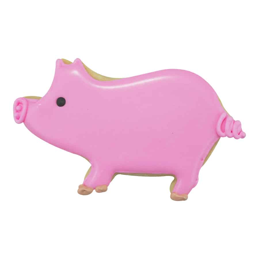 Pig Cookie Cutter (Pink, 3.75")