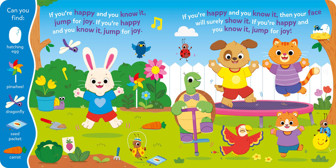 Search & Find If You're Happy & You Know(6-Button Song Book)