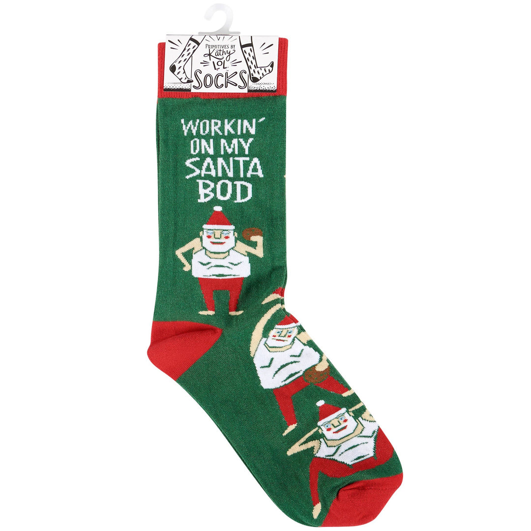 Workin' On My Santa Bod Socks
