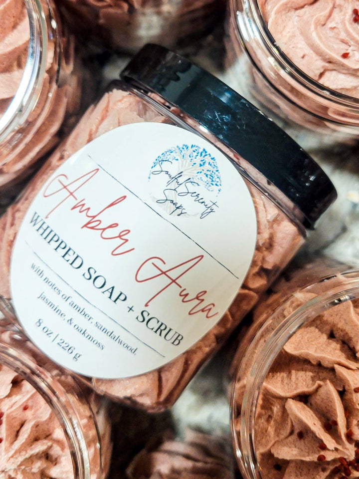 Amber Aura Whipped Soap + Scrub