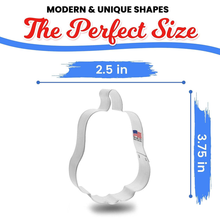 Tall Pumpkin Cookie Cutter 3.75 in B1471
