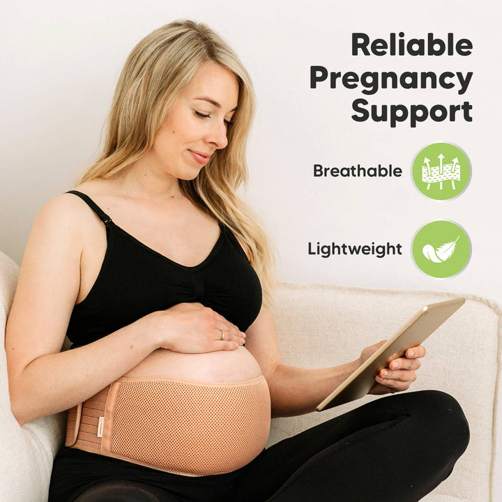 KeaBabies Maternity Support Belt (Classic Ivory)