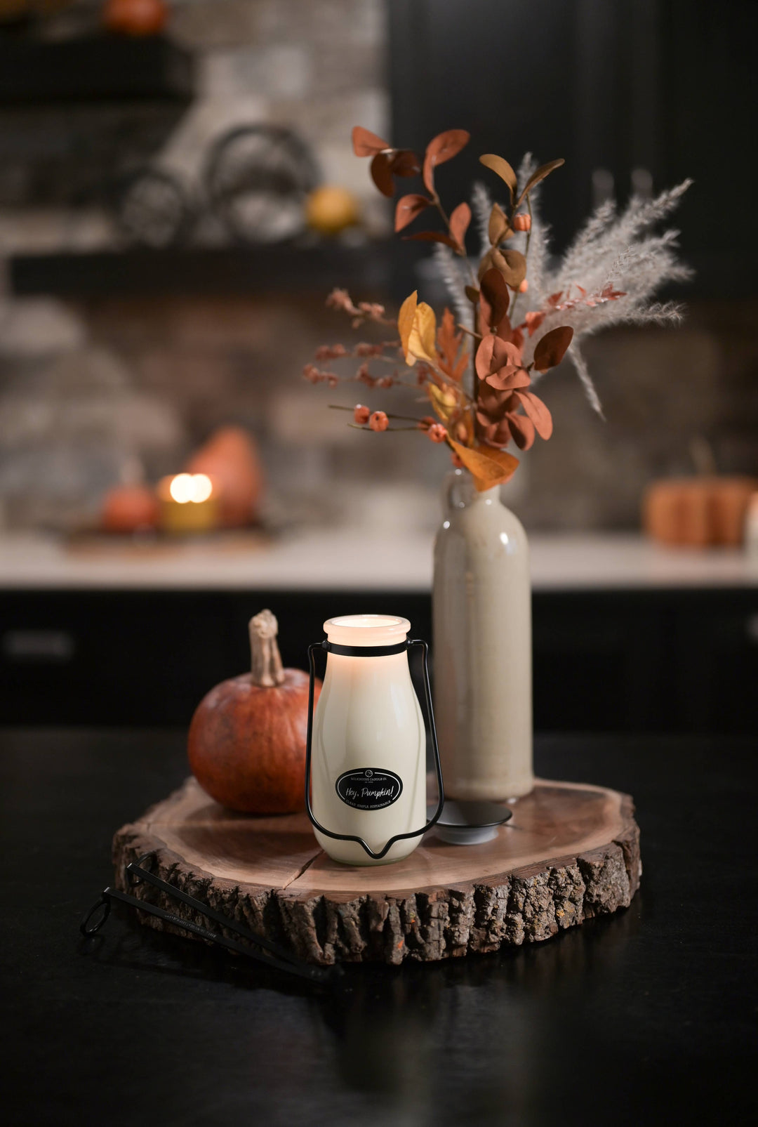 14 oz Milkbottle Candle: Hey, Pumpkin!