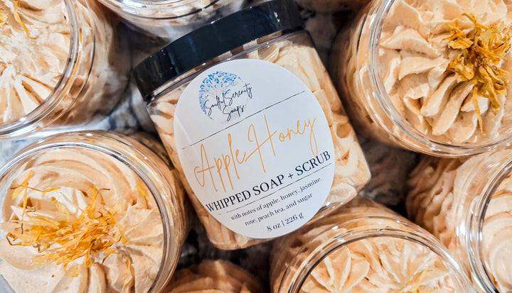 Apple Honey Whipped Soap + Scrub