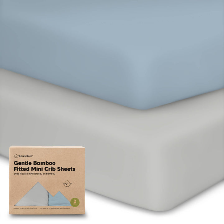 KeaBabies Isla Fitted Mini Crib Sheets, Pack and Play Sheet