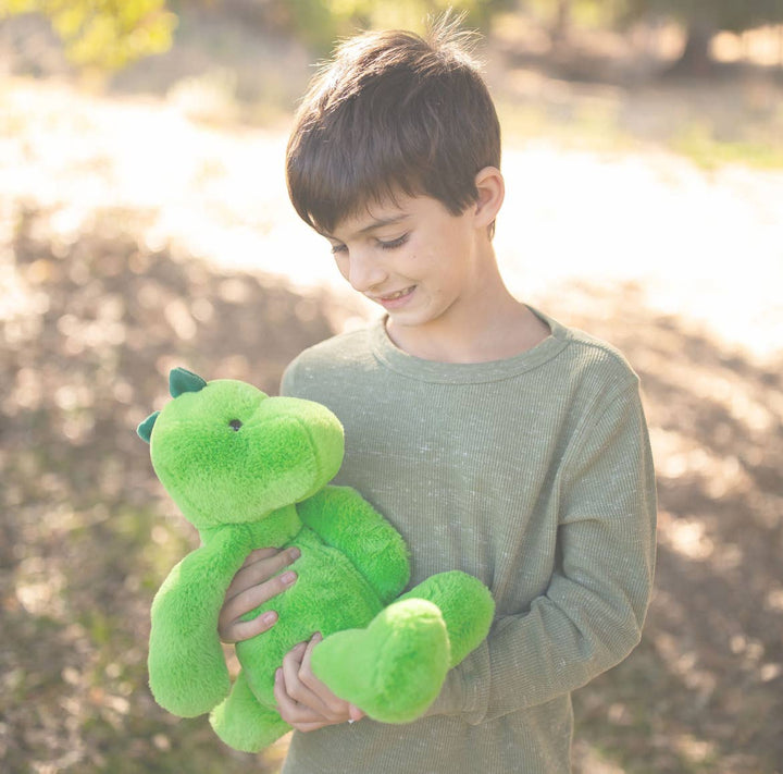 World's Softest 16-inch Green Dino Plush Toy for Kids