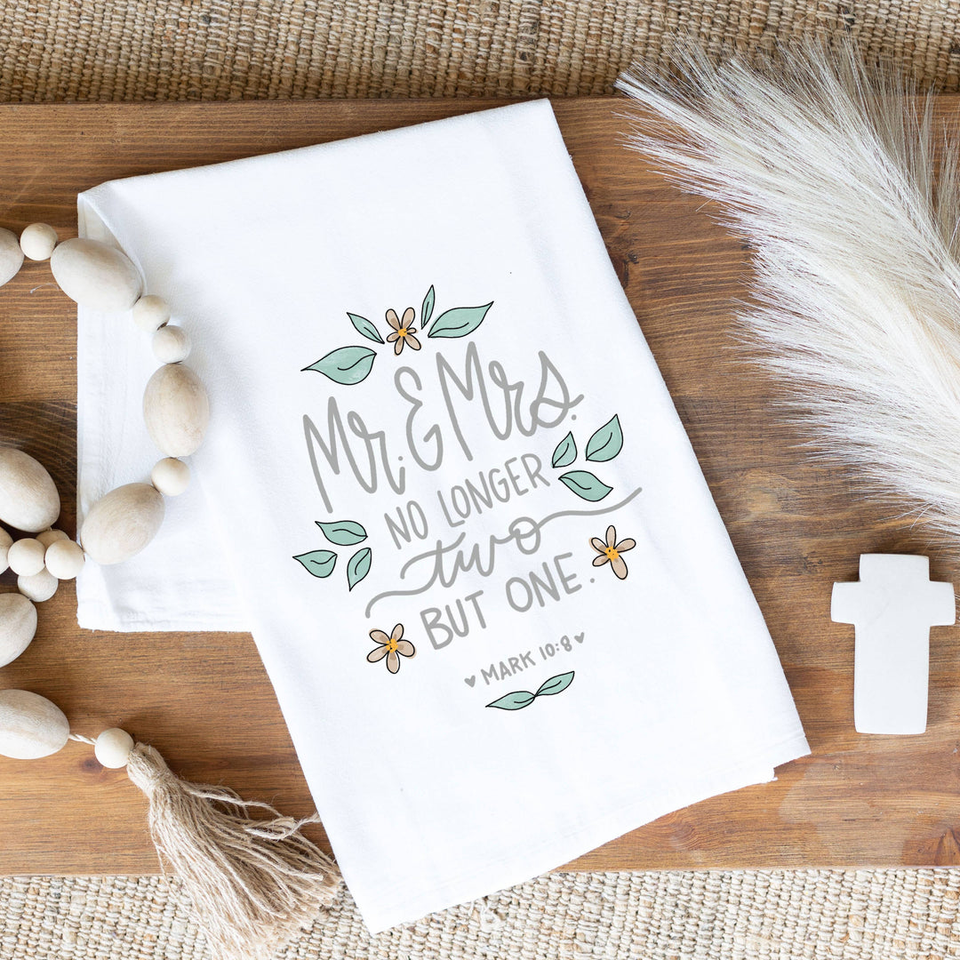 Mr. & Mrs., Wedding Gift, Gift Giving, Cotton Tea Towel