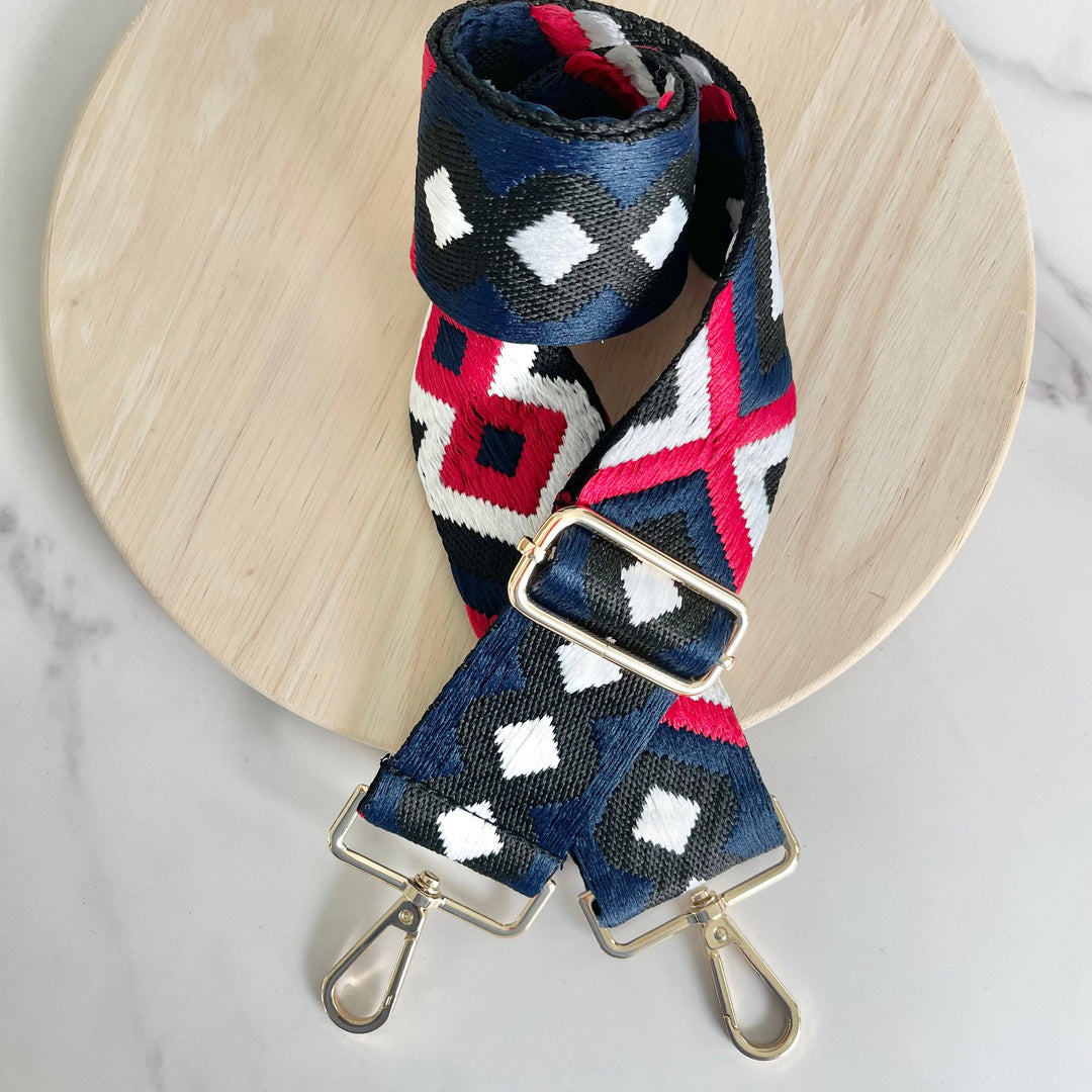 Diamond Bag Strap - Red