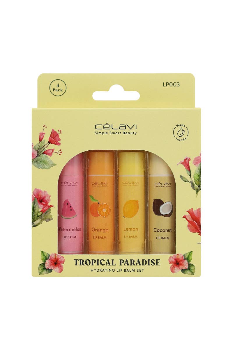 Celavi LP003 Tropical Paradise Hydrating Lip Balm Set