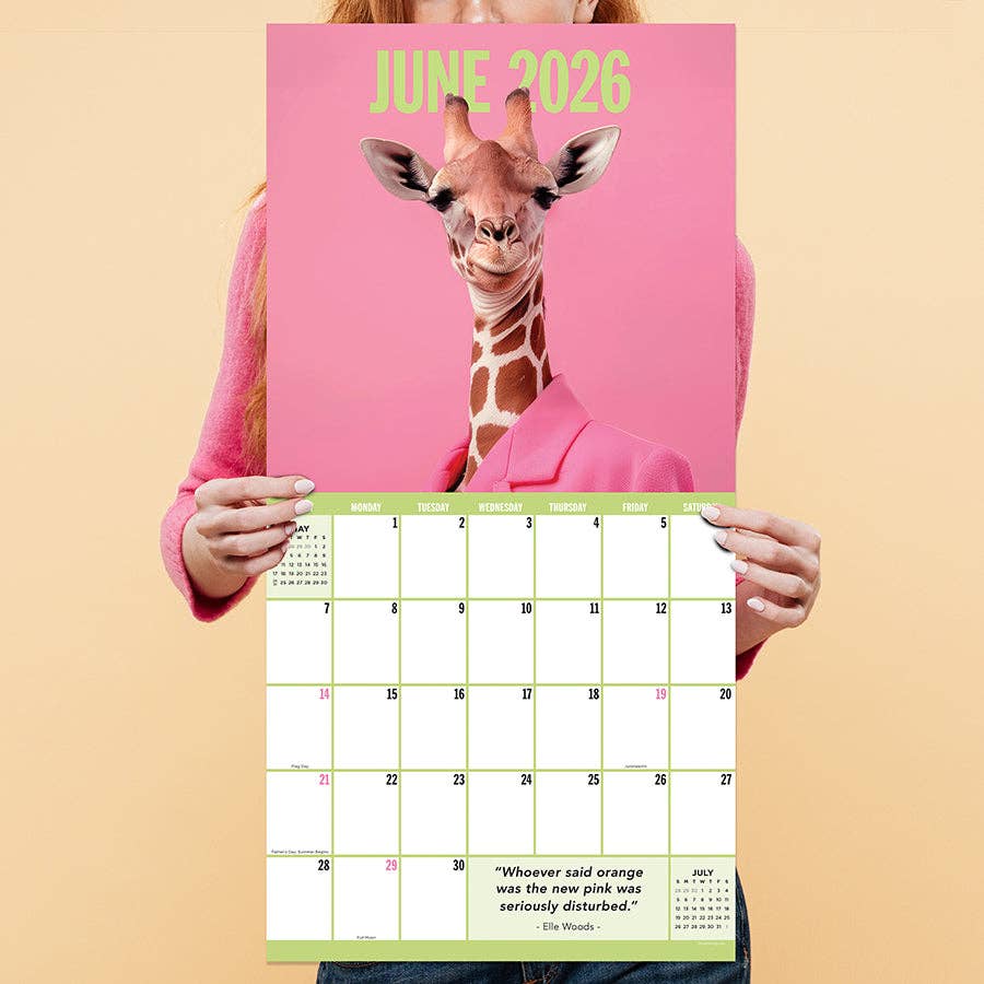 2026 Pawsmopolitan Wall Calendar