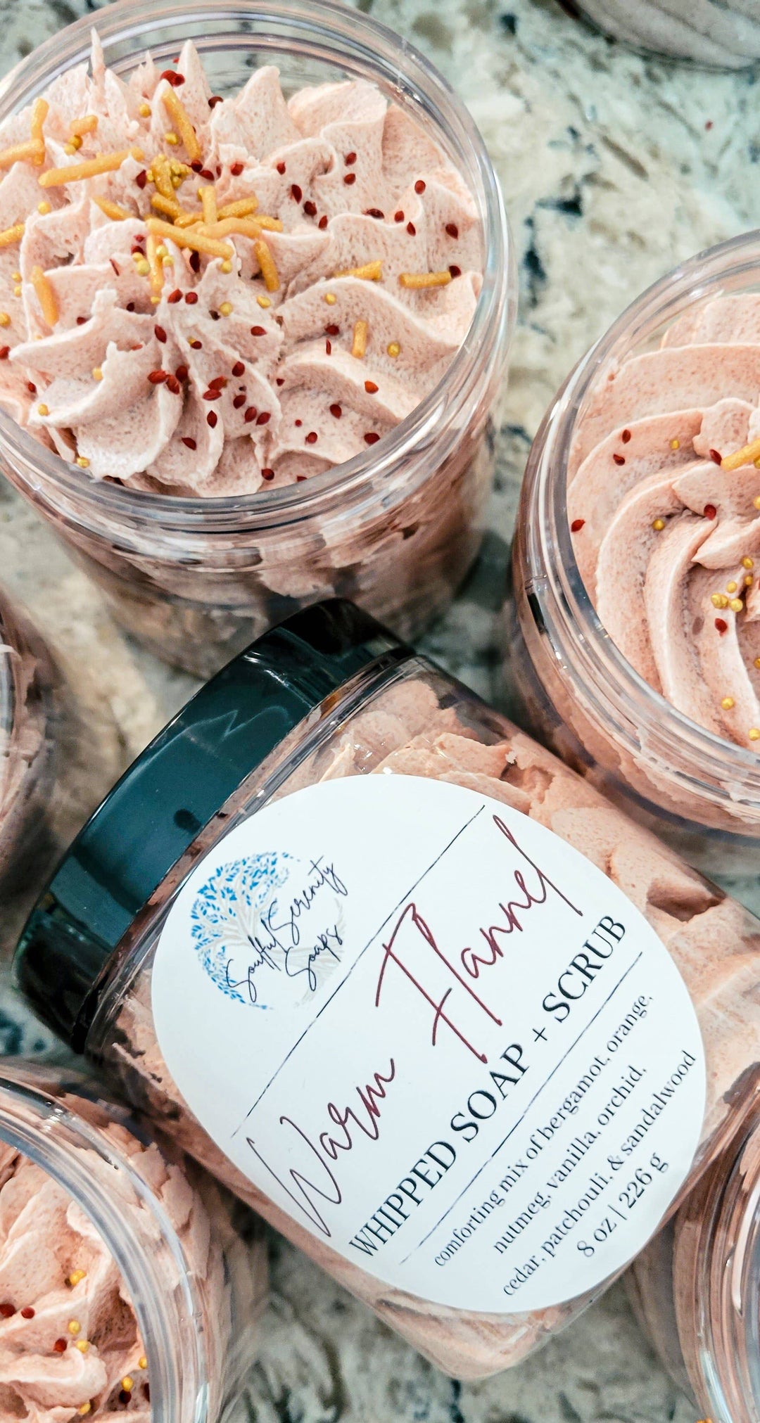 Warm Flannel Whipped Soap + Scrub