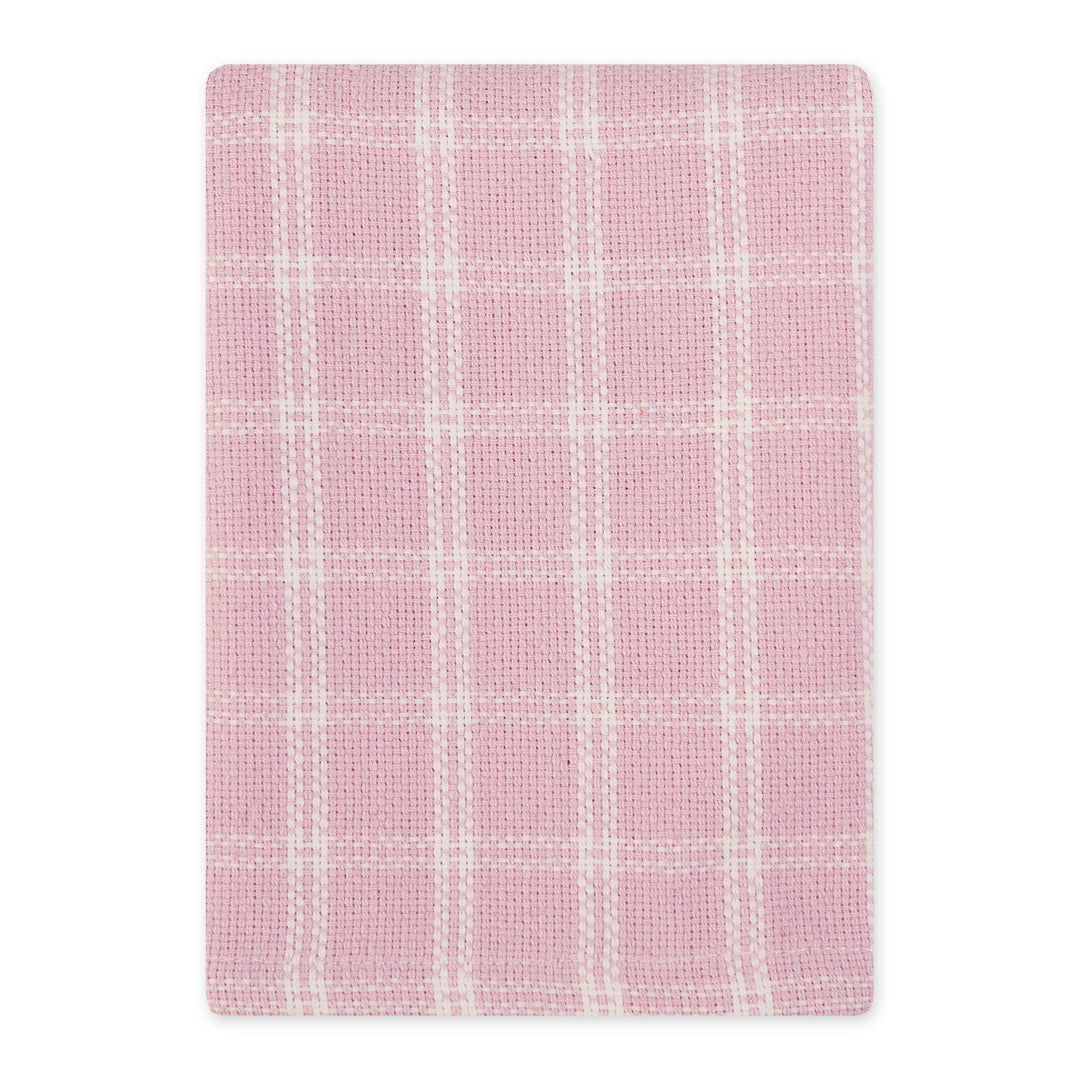 Spring Windowpane Plaid  Heavyweight Dishcloth Set of 3