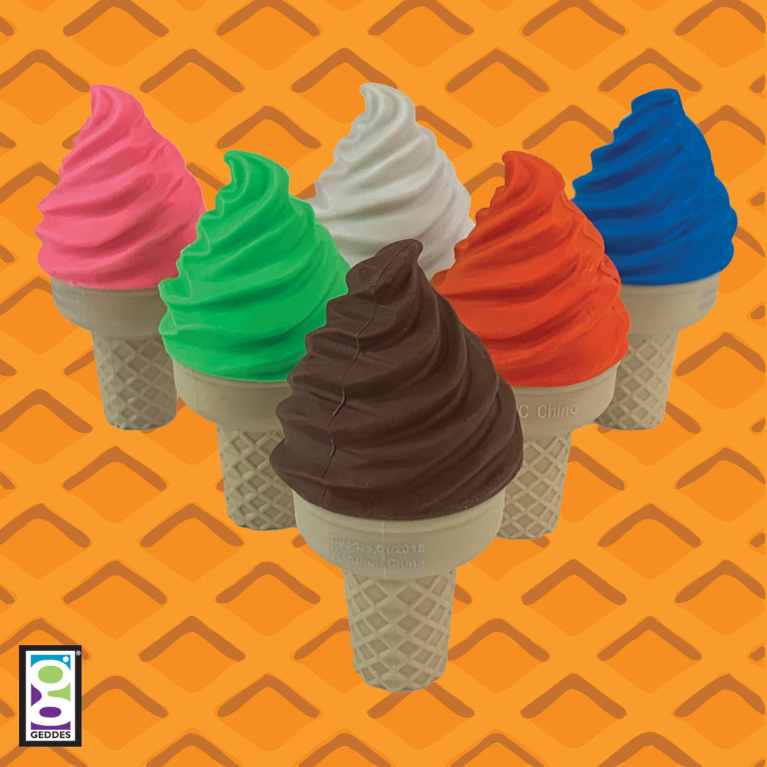 ICE CREAM SHOPPE SCENTED ERASER WITH SHARPENER