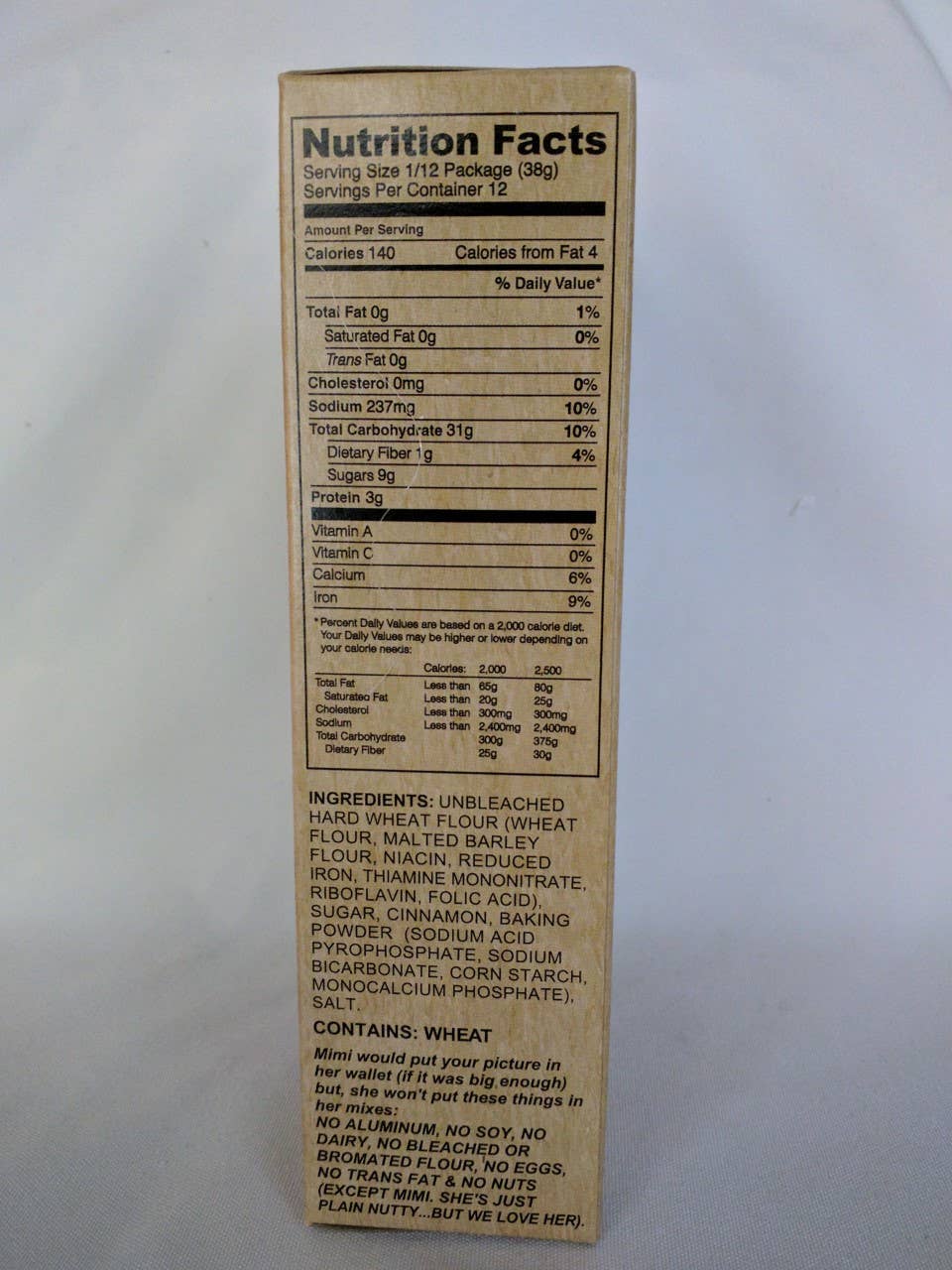 CINNAMON SPICE BEER COFFEE CAKE MIX