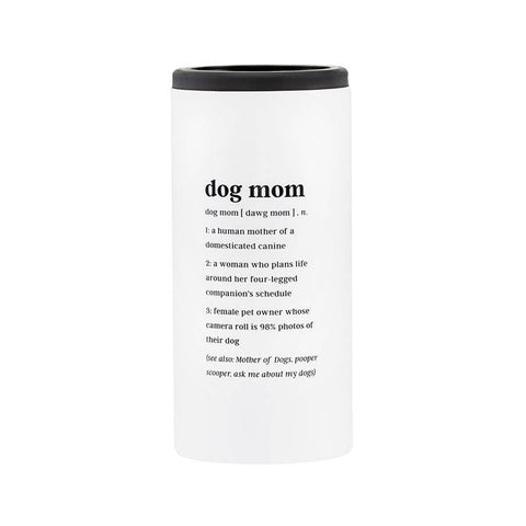 Dog Mom Slim Can Cooler