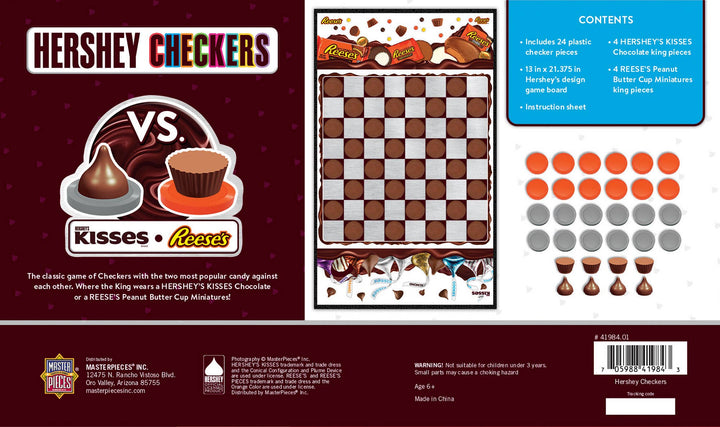 Hershey's Kisses vs Reese's Checkers Board Game