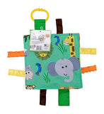 Jungle Zoo Crinkle Tag Square 8x8 Baby Teach @ Home Toy